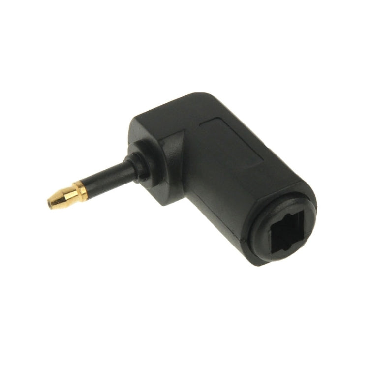 Adaptador de fibra óptica de 90 grados, cuadrado chapado en oro de alta calidad a fibra óptica de Audio redondo, 90 Degree Round Audio Optical Fiber