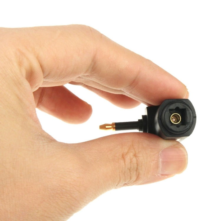 Adaptador de fibra óptica de 90 grados, cuadrado chapado en oro de alta calidad a fibra óptica de Audio redondo, 90 Degree Round Audio Optical Fiber