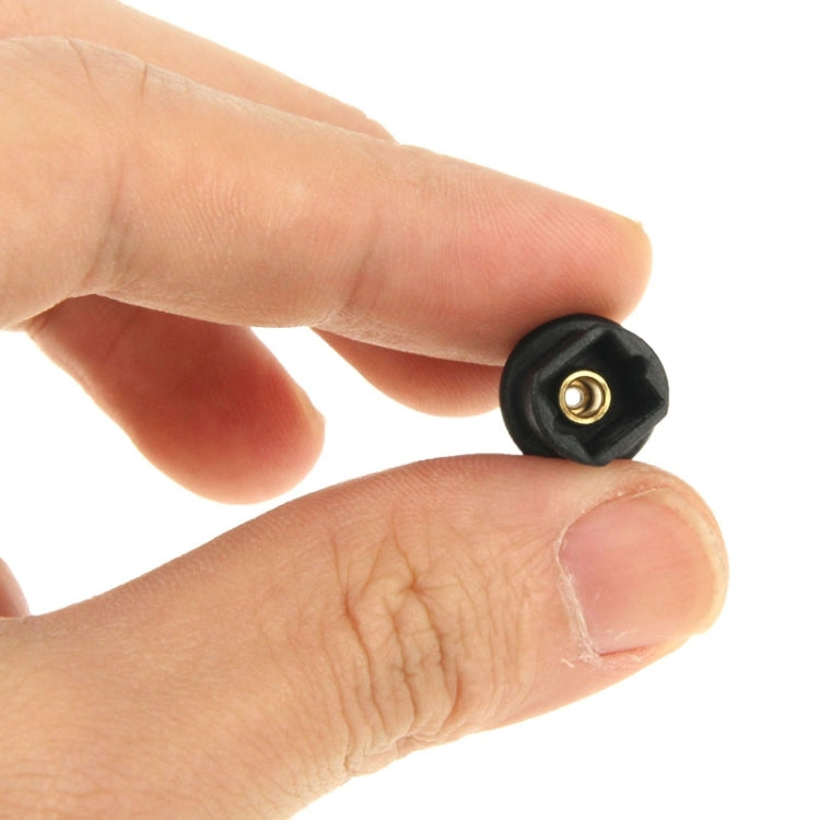 Adaptador de fibra óptica cuadrado a redondo chapado en oro de 3,5 mm, 90 Degree Digital Audio Optical Fiber