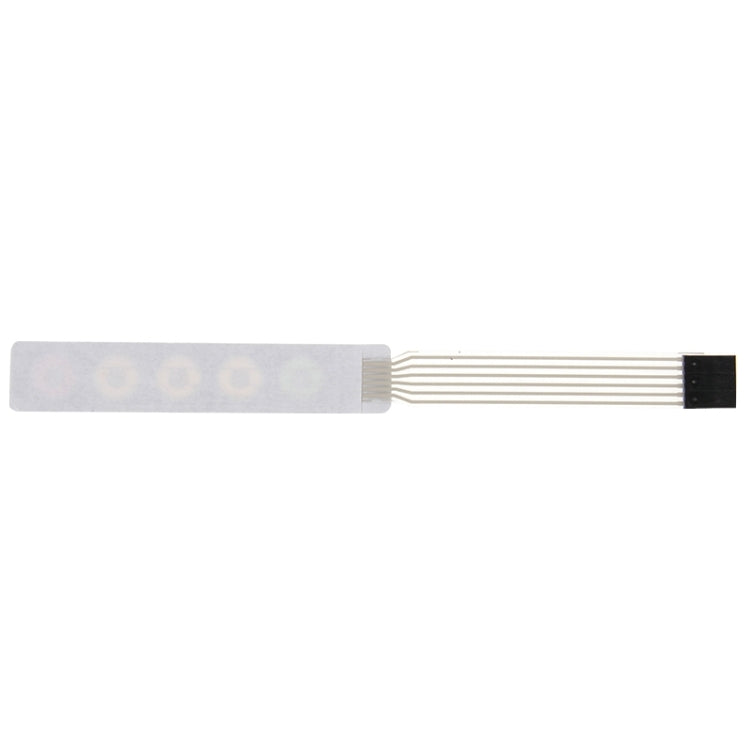10 PCS Matrix 1 x 5 teclas Teclado de interruptor de membrana