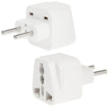 Adaptador de enchufe de la UE, convertidor de viaje con toma de corriente, EU Plug(1 PCS)