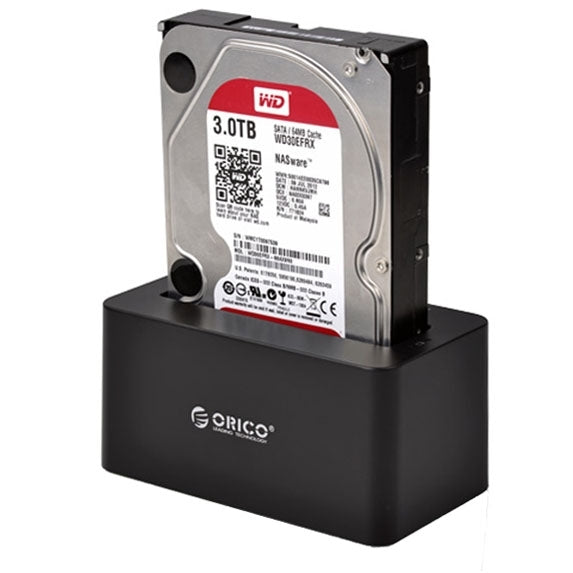 ORICO 6619US3 Estación de acoplamiento de disco duro USB 3.0 a SATA de supervelocidad de 5 Gbps para disco duro de 2,5 pulgadas/3,5 pulgadas, 6619US3