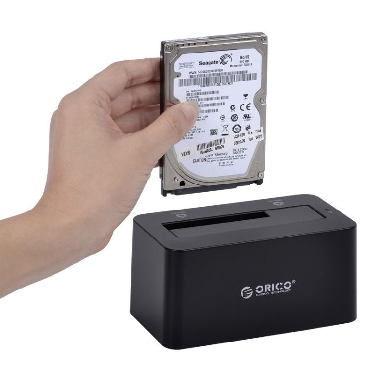 ORICO 6619US3 Estación de acoplamiento de disco duro USB 3.0 a SATA de supervelocidad de 5 Gbps para disco duro de 2,5 pulgadas/3,5 pulgadas, 6619US3