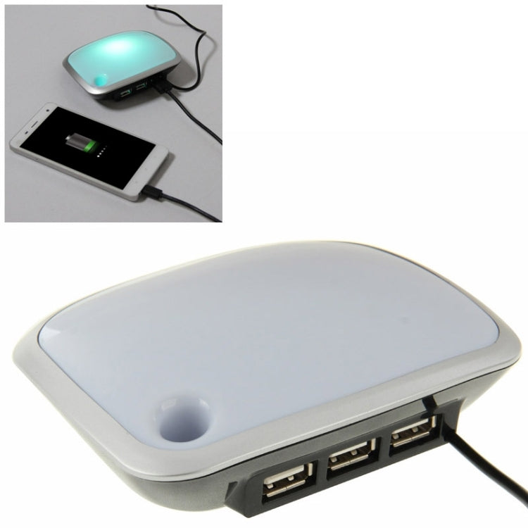 HUB 3 USB con luz LED, Longitud del cable: 1 m