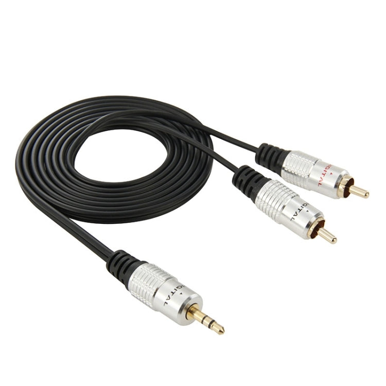 Cable de audio estéreo con conector de 3,5 mm a 2 RCA macho, longitud: 1,5 m, 2 RCA, Length: 1.5m