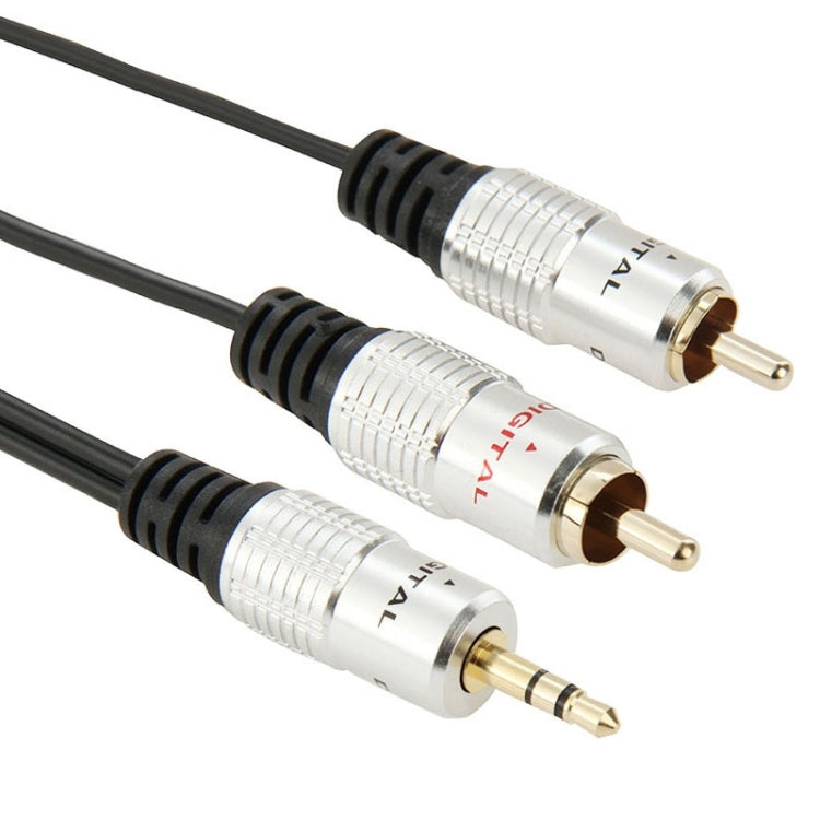 Cable de audio estéreo con conector de 3,5 mm a 2 RCA macho, longitud: 3 m, 2 RCA, Length: 3m