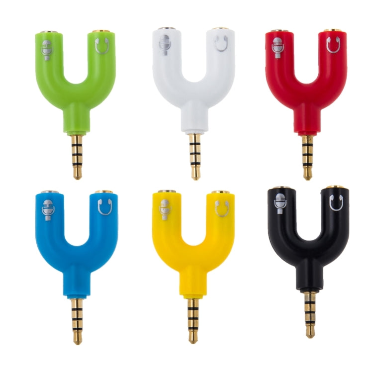 Adaptador divisor estéreo macho de 3,5 mm a auriculares y micrófono hembra de 3,5 mm