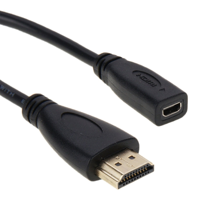Cable adaptador HDMI macho a micro HDMI hembra de 20 cm, HDMI to Micro HDMI
