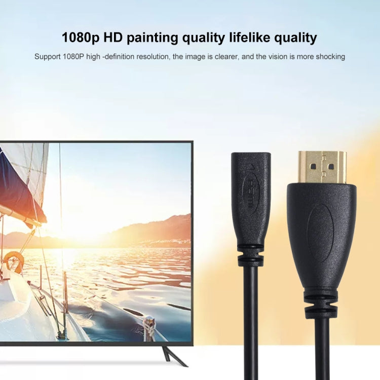 Cable adaptador HDMI macho a micro HDMI hembra de 20 cm, HDMI to Micro HDMI