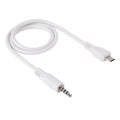 Cable auxiliar de audio macho a micro USB macho de 3,5 mm, longitud: aproximadamente 50 cm, Micro USB 50cm