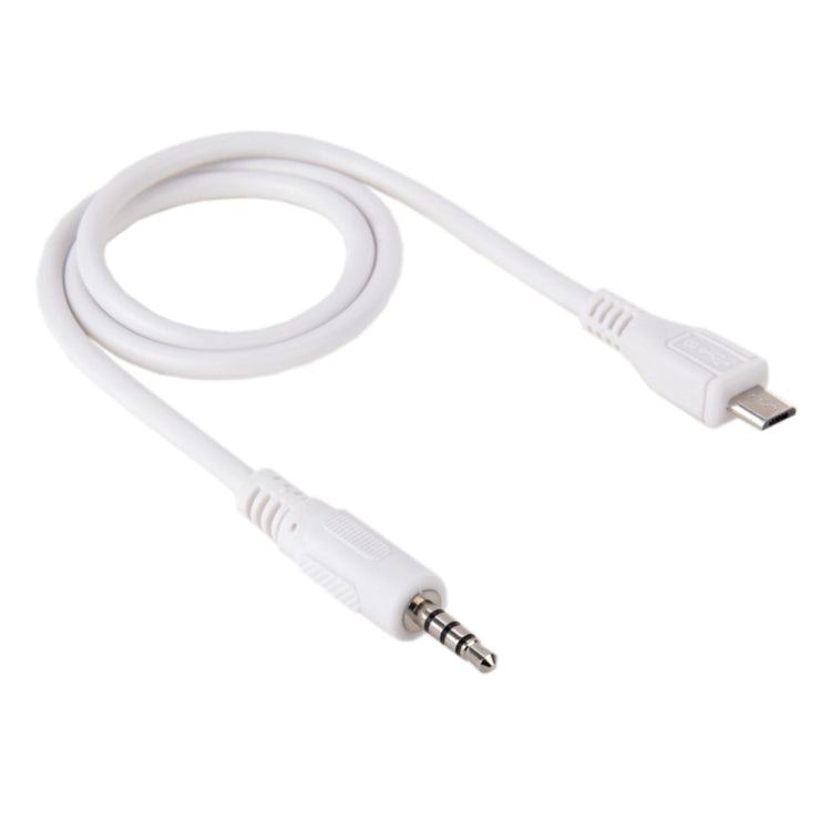 Cable auxiliar de audio macho a micro USB macho de 3,5 mm, longitud: aproximadamente 50 cm, Micro USB 50cm