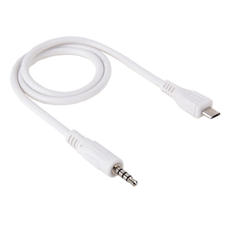 Cable auxiliar de audio macho a micro USB macho de 3,5 mm, longitud: aproximadamente 50 cm, Micro USB 50cm