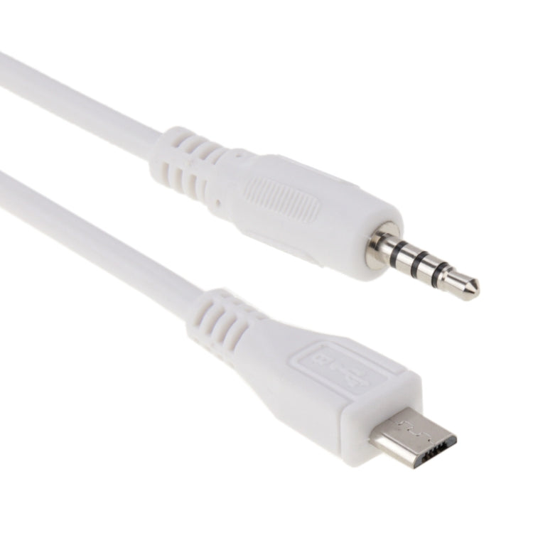 Cable auxiliar de audio macho a micro USB macho de 3,5 mm, longitud: aproximadamente 50 cm, Micro USB 50cm