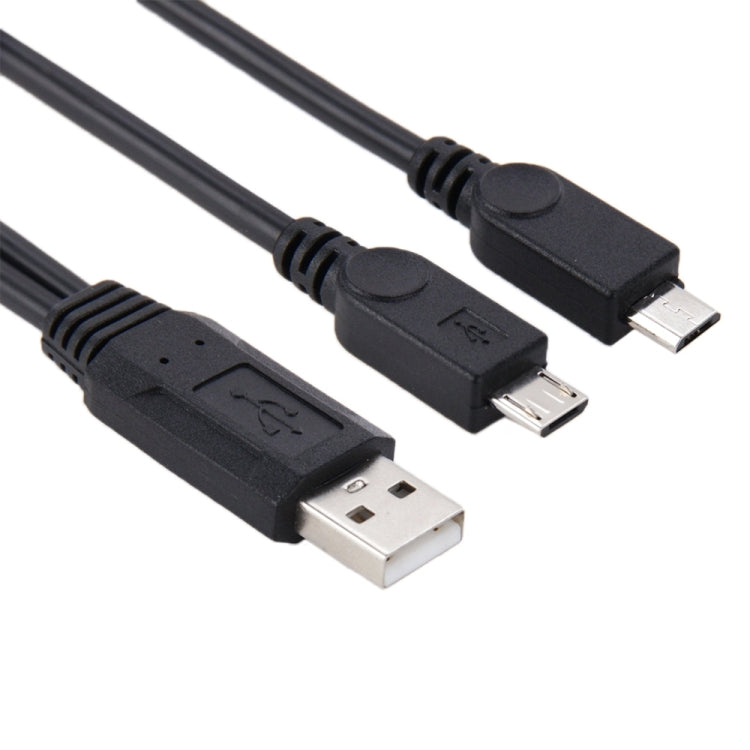 Cable USB 2.0 macho a 2 micro USB macho, longitud: unos 30 cm, USB 2.0 AM  to 2 Micro USB