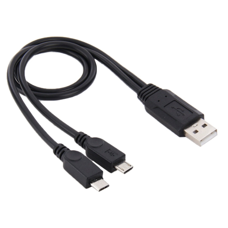Cable USB 2.0 macho a 2 micro USB macho, longitud: unos 30 cm, USB 2.0 AM  to 2 Micro USB