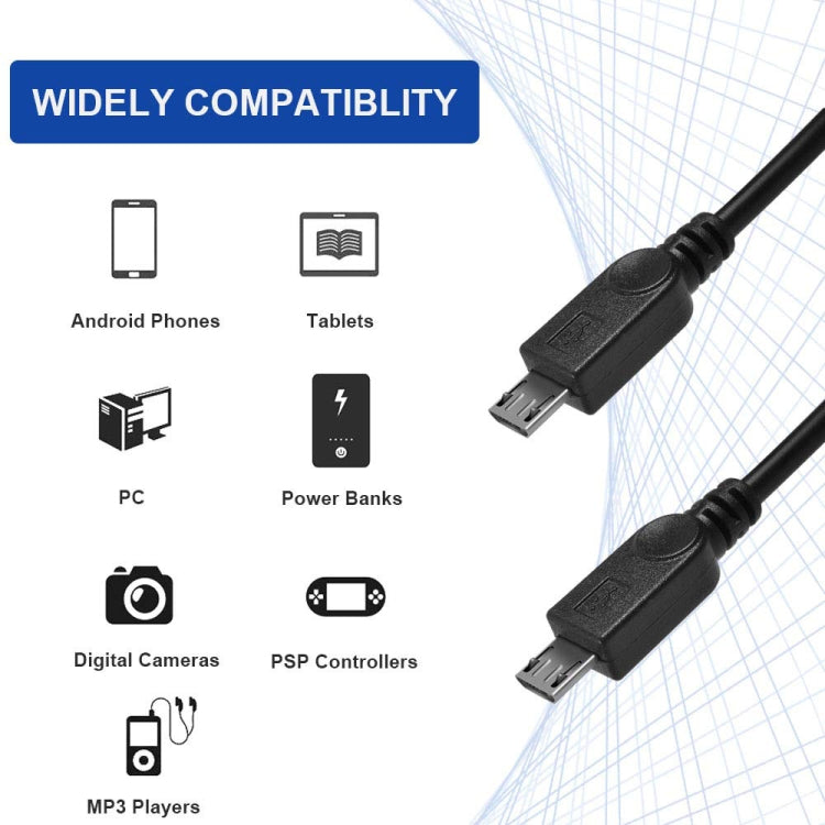 Cable USB 2.0 macho a 2 micro USB macho, longitud: unos 30 cm, USB 2.0 AM  to 2 Micro USB