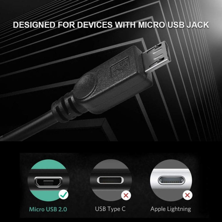Cable USB 2.0 hembra a 2 micro USB macho, longitud: unos 30 cm, USB 2.0 AF to 2 Micro USB