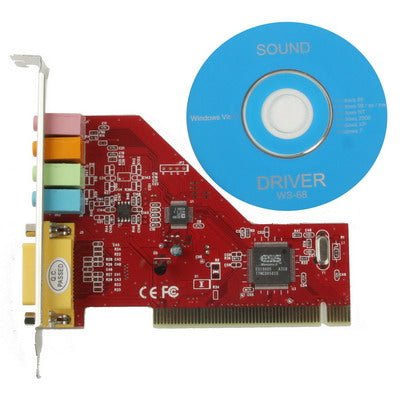 Tarjeta de sonido PCI Crystal de 4 canales, Crystal 4 Channel