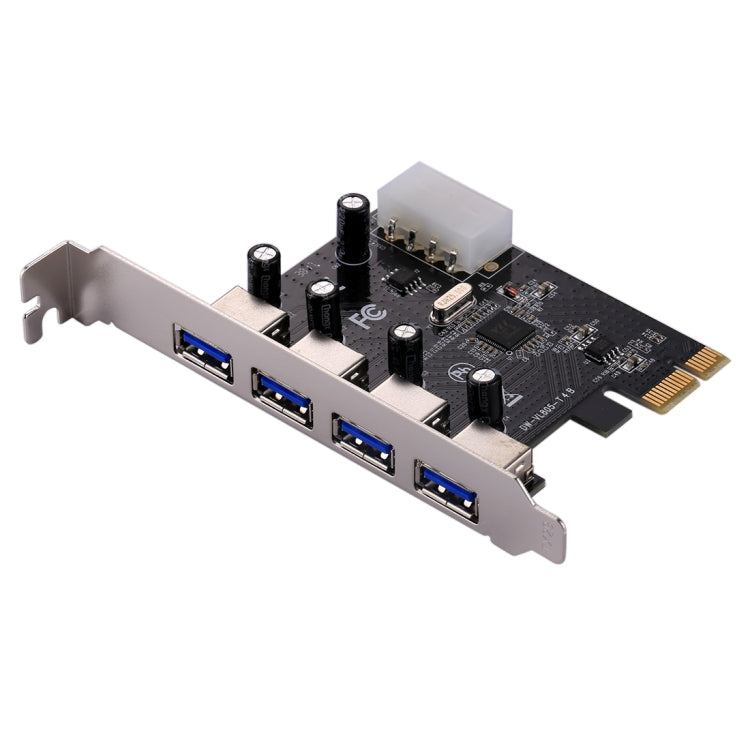 Tarjeta controladora USB 3.0 4 puertos PCI-E Express 5Gbps, 4 Ports USB 3.0
