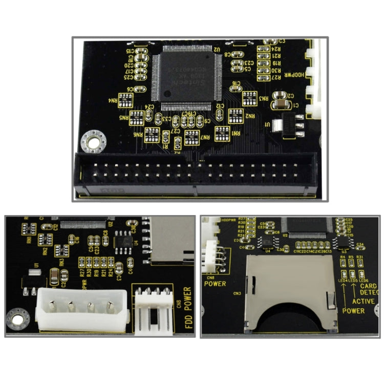 Tarjeta adaptadora IDE macho SD/SDHC/MMC a 3,5 pulgadas y 40 pines, SD to 40 Pin Male IDE