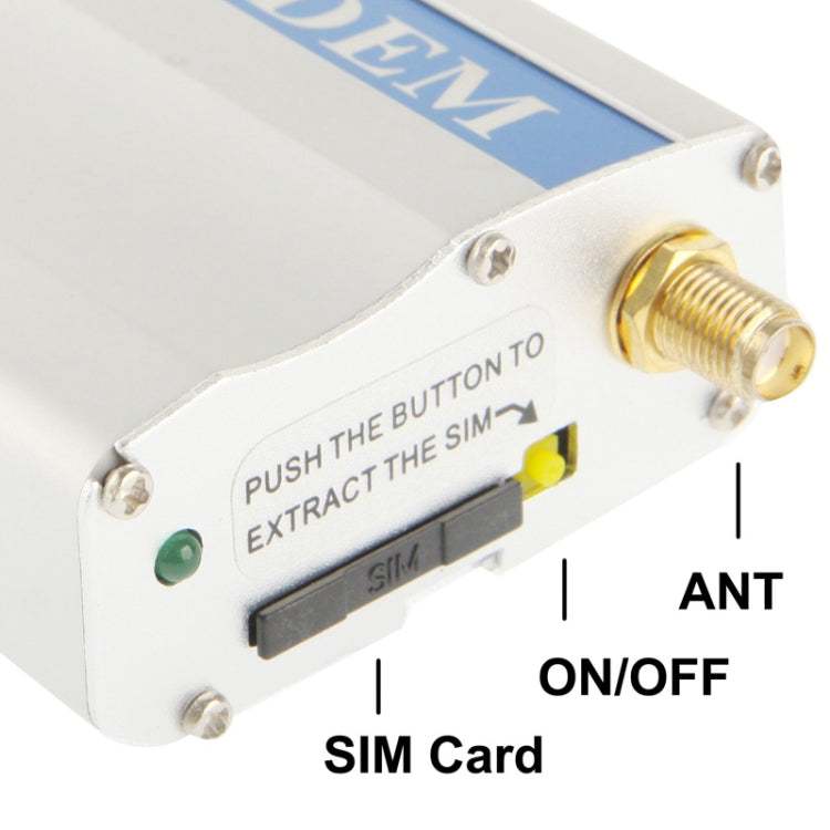 Módem RS232 GPRS/módem GSM, compatible con tarjeta SIM, GSM: 900/1800 MHz, entrega aleatoria de señales