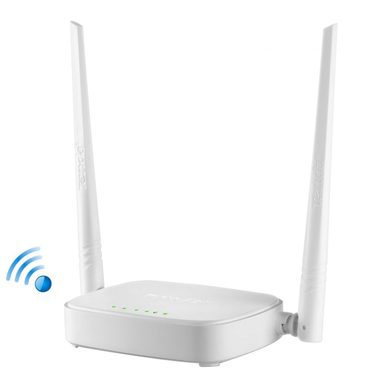 Tenda N301 Enrutador inalámbrico N300 de fácil configuración, velocidad de hasta 300 Mbps, entrega aleatoria de señales, N301