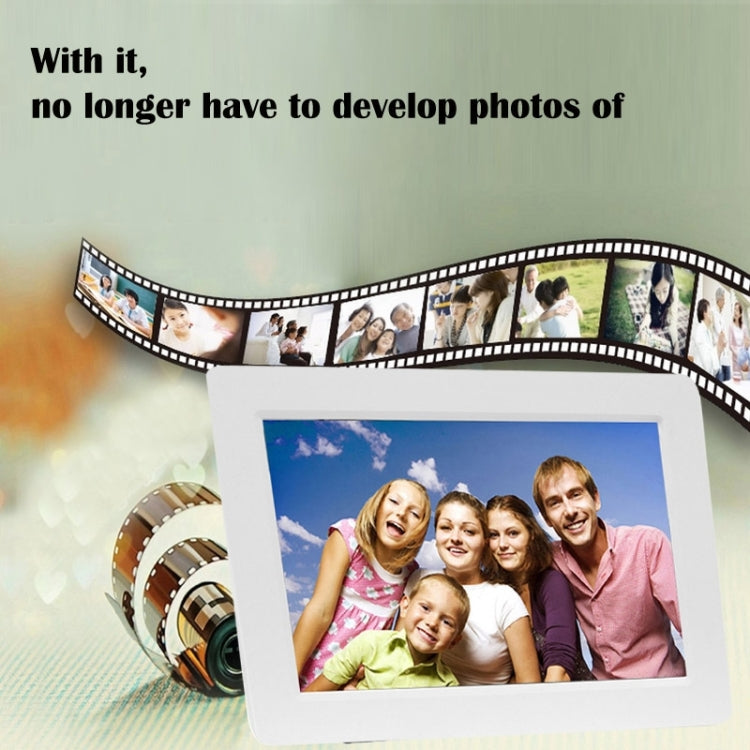 Marco de fotos digital con suspensibilidad de pantalla ancha LED de 13 pulgadas 1024 x 768 / 16:9 con soporte y control remoto, compatible con disco flash SD / MicroSD / MMC / MS / XD / USB, 13 inch