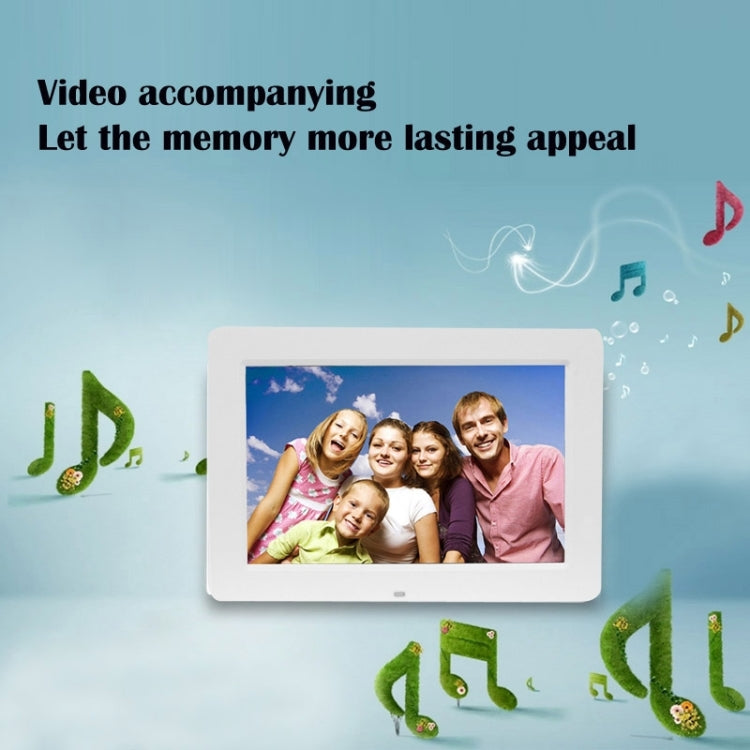 Marco de fotos digital con suspensibilidad de pantalla ancha LED de 13 pulgadas 1024 x 768 / 16:9 con soporte y control remoto, compatible con disco flash SD / MicroSD / MMC / MS / XD / USB, 13 inch