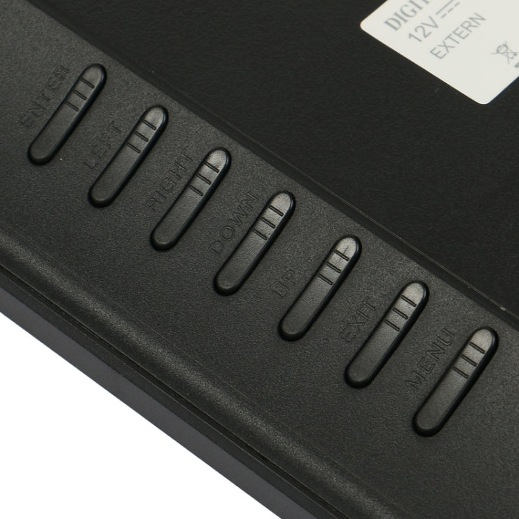 Marco de fotos digital multimedia con pantalla LED de 14 pulgadas con soporte y reproductor de música y películas, compatible con entrada de tarjeta USB / SD / MS / MMC