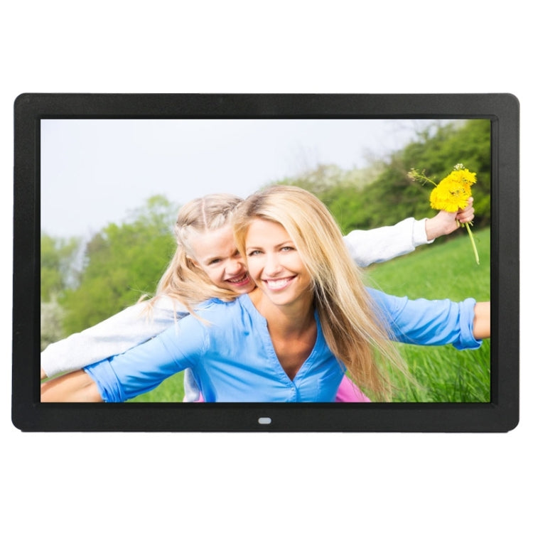 Marco de fotos digital multimedia con pantalla LED HD 1080P de 17 pulgadas con soporte y reproductor de música y películas, compatible con entrada de tarjeta USB / SD / MS / MMC, 17 inch