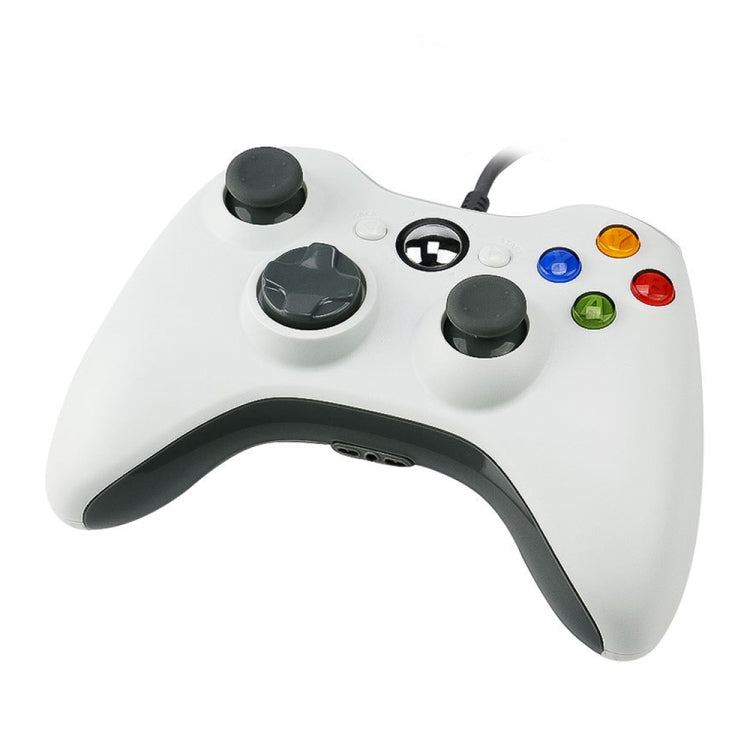 Controlador con cable USB 2.0 Gamepad para XBOX360, Plug and Play, Longitud del cable: 2,5 m, For XBOX360, For XBOX360 (Black)