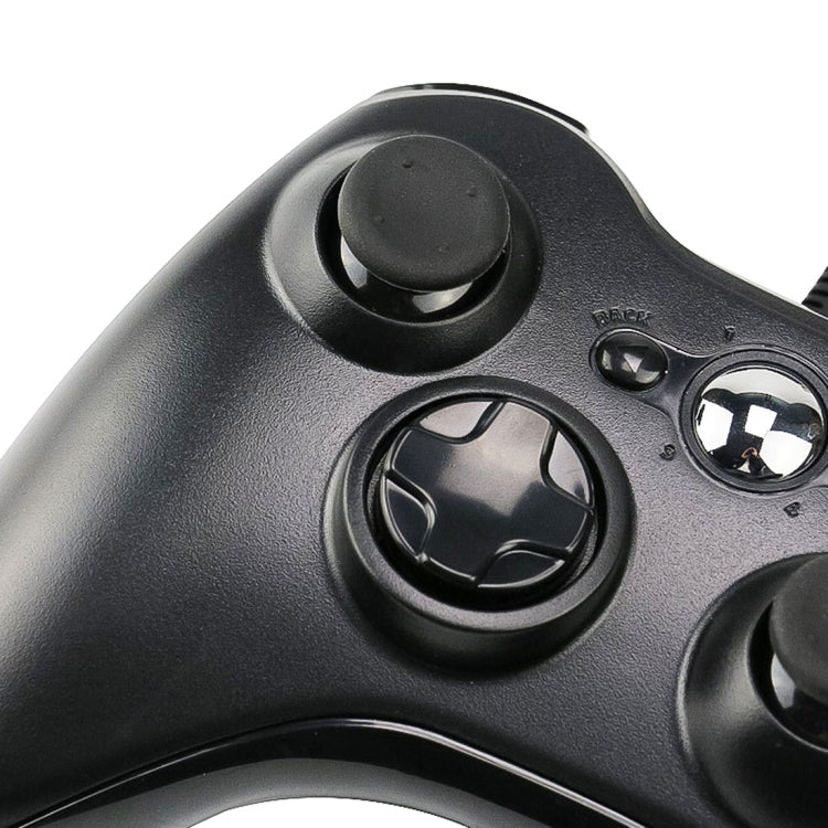 Controlador con cable USB 2.0 Gamepad para XBOX360, Plug and Play, Longitud del cable: 2,5 m, For XBOX360, For XBOX360 (Black)