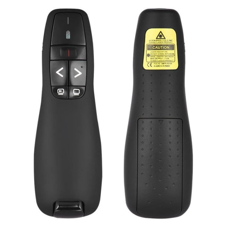 Presentador multimedia con puntero láser y receptor USB para proyector/PC/portátil, distancia de control: 15 m (R400)
