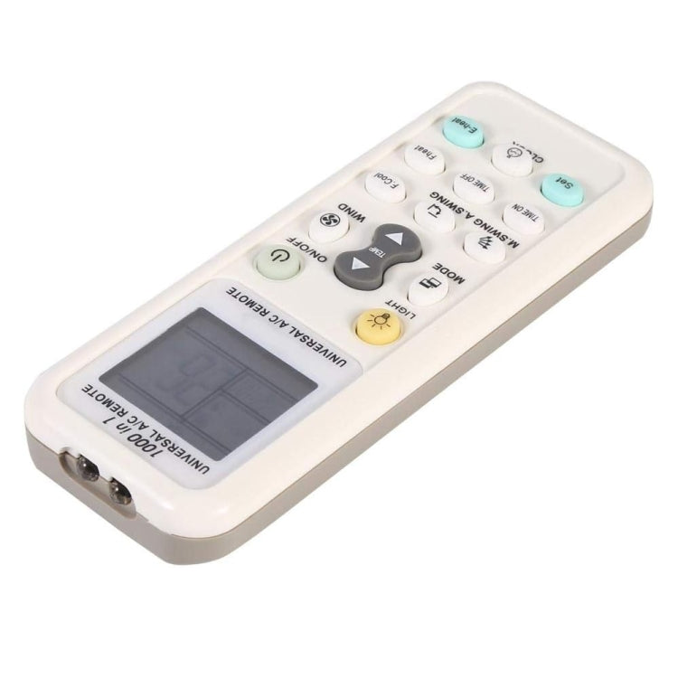 Chunghop K-1028E 1000 en 1 Control remoto universal de aire acondicionado con linterna, K-1028E with Flashlight