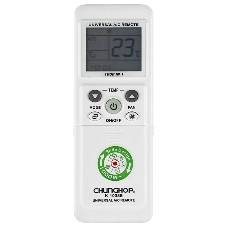 Control remoto universal de aire acondicionado Chunghop (K-1038E), K-1038E