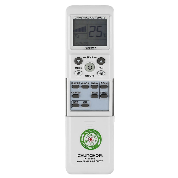 Control remoto universal de aire acondicionado Chunghop (K-1038E), K-1038E