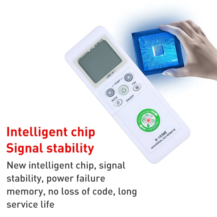 Control remoto universal de aire acondicionado Chunghop (K-1038E), K-1038E
