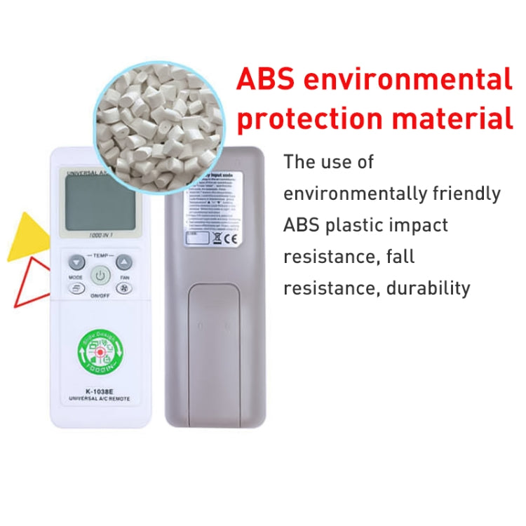 Control remoto universal de aire acondicionado Chunghop (K-1038E), K-1038E