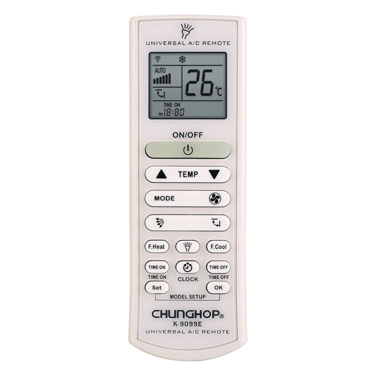 Control remoto universal de aire acondicionado Chunghop (K-9099E), K-9099E