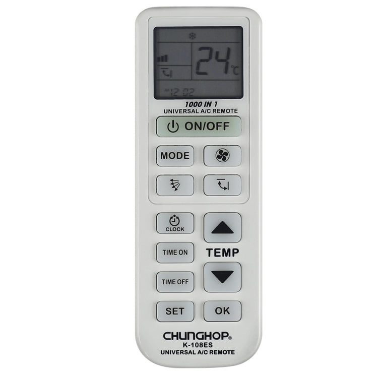 Control remoto universal de aire acondicionado Chunghop (K-108ES), K-108ES