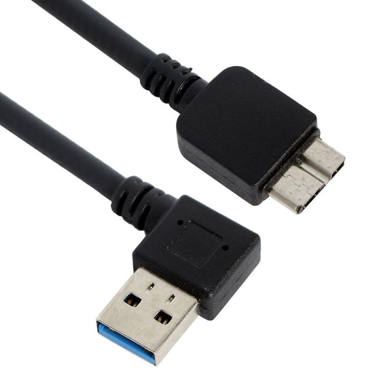 Cable adaptador USB 3.0 macho a micro USB 3.0 macho, curvado a la derecha, longitud: 12 cm, Right Angle (Length: 12cm)