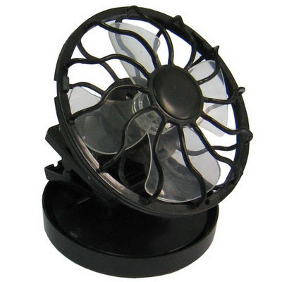 Mini ventilador portátil de refrigeración de viaje con celda de energía solar con clip