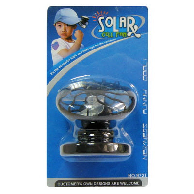 Mini ventilador portátil de refrigeración de viaje con celda de energía solar con clip