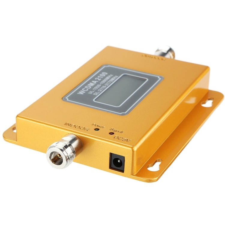 Amplificador de señal de teléfono móvil WCDMA 2100MHz/repetidor de señal LCD con antena de ventosa, WCDMA 2100MHz