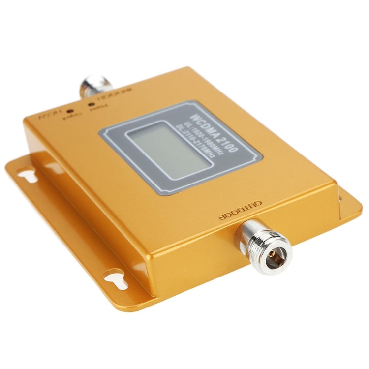 Amplificador de señal de teléfono móvil WCDMA 2100MHz/repetidor de señal LCD con antena de ventosa, WCDMA 2100MHz