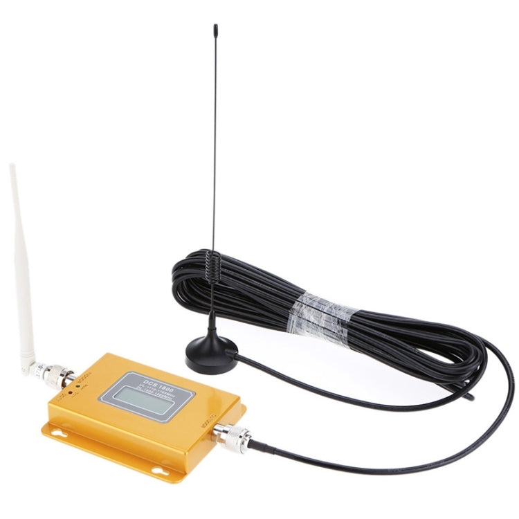 Amplificador de señal de teléfono móvil DCS 1800MHz/repetidor de señal LCD con antena de ventosa, DCS 1800MHz