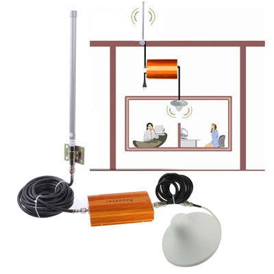 Amplificador Repetidor de Señal de Teléfono Celular GSM 900 + Antena (70dB)