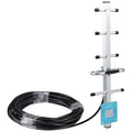 Antena Yagi GSM 824-960MHZ Conector macho N de 12 dBi, Longitud del cable: 15 m, 824-960MHZ, N Male connector