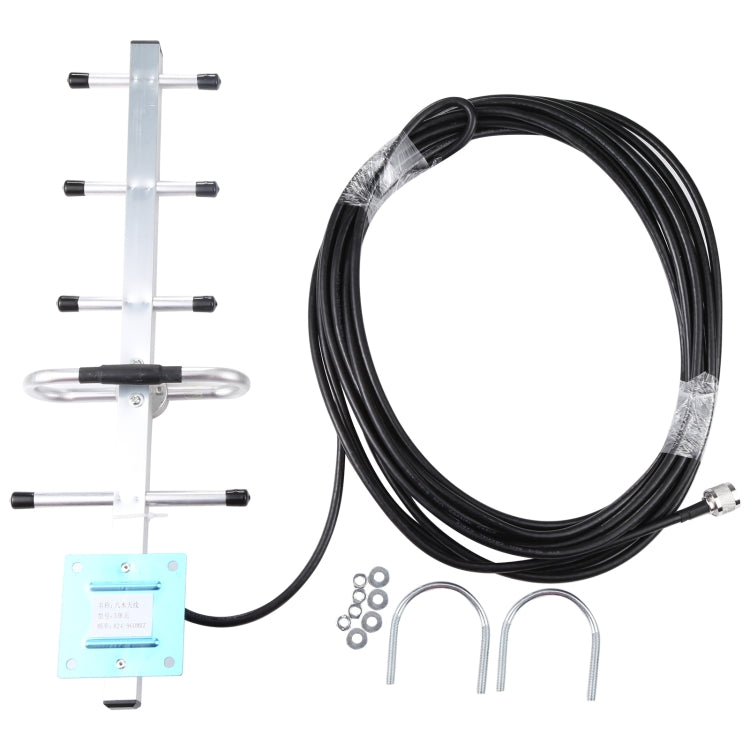 Antena Yagi GSM 824-960MHZ Conector macho N de 12 dBi, Longitud del cable: 15 m, 824-960MHZ, N Male connector
