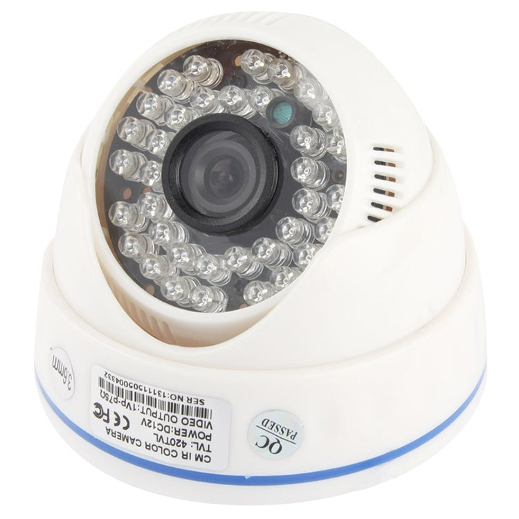 Cámara infrarroja en color de material ABS con lente CMOS 420TVL de 3,6 mm con 36 LED, distancia IR: 20 m, CMOS